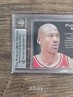 1996-97 Metal Platinum Portraits #5 Michael Jordan Bgs 9 Mint (9.5,9,9,9)