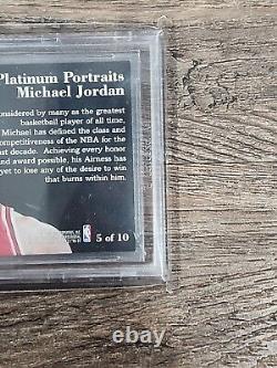 1996-97 Metal Platinum Portraits #5 Michael Jordan Bgs 9 Mint (9.5,9,9,9)