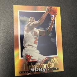 1996-97 Skybox E-X 2000 Michael Jordan Gold Acetate #9 Chicago Bulls JY
