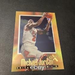 1996-97 Skybox E-X 2000 Michael Jordan Gold Acetate #9 Chicago Bulls JY