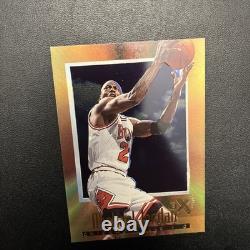 1996-97 Skybox E-X 2000 Michael Jordan Gold Acetate #9 Chicago Bulls JY