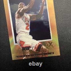1996-97 Skybox E-X 2000 Michael Jordan Gold Acetate #9 Chicago Bulls JY