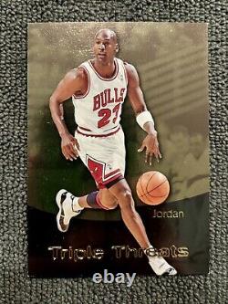 1996-97 Skybox Premium Michael Jordan Triple Threats #TT11 Chicago Bulls Card