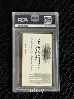 1996 Bucks Bulls Jordan Record Ticket 72-10 Team GREATEST EVER! PSA 2.5 POP 1