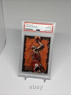 1996 Fleer #123 Michael Jordan Hardwood Leader PSA 10 Gem Mint Chicago Bulls