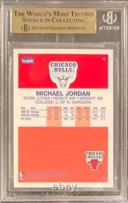 1996 Fleer Michael Jordan Decade of Excellence Rookie #4 BGS 9.5 GEM MINT Bulls