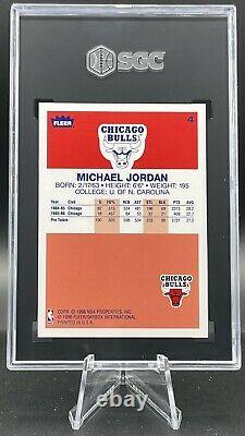 1996 Fleer Michael Jordan Decade of Excellence Rookie #4 SGC 10 GEM MINT Bulls
