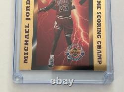 1996 MICHAEL JORDAN UPPER DECK ENCASED 8-TIME SCORING CHAMP JUMBO CARD #d /5000