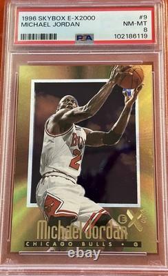 1996 SKYBOX E-X2000 #9 MICHAEL JORDAN PSA Graded LOOKS GM-MINT