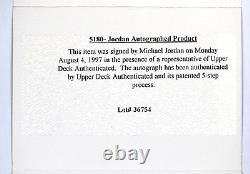 1996 Signed Michael Jordan Upper Deck, PSA Auto 6 Authentic, ONE OF ONE, TOP-POP