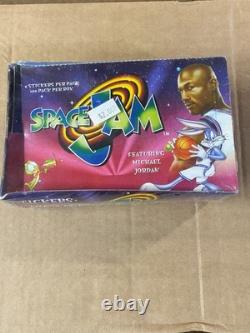 1996 Space Jam Michael Jordan Sticker Full Wax Box 100 Mint Packs Sealed
