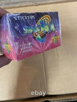 1996 Space Jam Michael Jordan Sticker Full Wax Box 100 Mint Packs Sealed