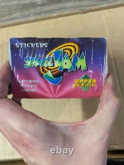 1996 Space Jam Michael Jordan Sticker Full Wax Box 100 Mint Packs Sealed