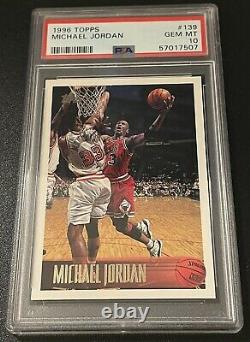 1996 Topps Basketball #139 Michael Jordan Gem Mint PSA 10