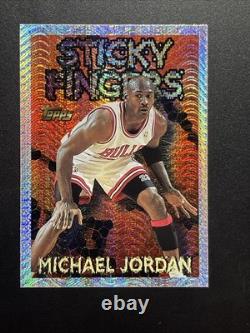 1996 Topps Basketball Michael Jordan Sticky Fingers Season's Best #18 Bulls SP
