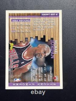 1996 Topps Basketball Michael Jordan Sticky Fingers Season's Best #18 Bulls SP