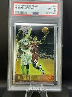 1996 Topps Chrome #139 Michael Jordan Psa 10