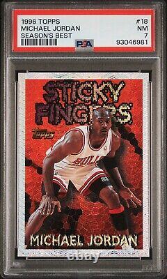 1996 Topps Chrome Michael Jordan #18 Seasons Best PSA 7 NM-MT