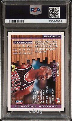 1996 Topps Chrome Michael Jordan #18 Seasons Best PSA 7 NM-MT