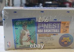 1996 Topps Finest Michael Jordan card on original box still under plastic