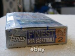 1996 Topps Finest Michael Jordan card on original box still under plastic