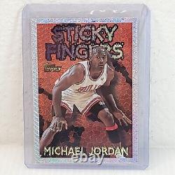 1996 Topps Michael Jordan Sticky Fingers Sesons Best 18 Chicago Bulls