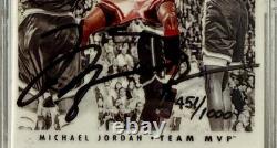 1996 UD Ceramic Signature Series Cards, Michael Jordan Autograph # 451/1000