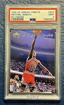 1996 UD Jordan Tribute #MJ8 Michael Jordan MJ Visions Chicago Bulls PSA 9 NBA