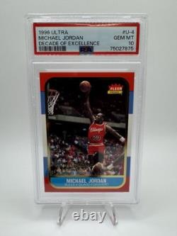 1996 Ultra Decade Of Excellence #U-4 Michael Jordan Rookie PSA 10