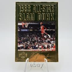 1996 Upper Deck Michael Jordan 1988 All Star Slam Dunk 22 Karat Gold Card 22kt