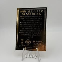 1996 Upper Deck Michael Jordan 1988 All Star Slam Dunk 22 Karat Gold Card 22kt