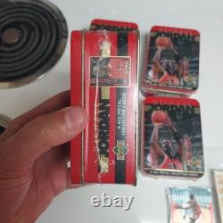 1996 Upper Deck Michael Jordan ALL METAL CARD SET (4) 6 CARDS. FACTORY SEALED