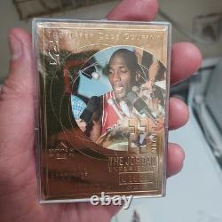 1996 Upper Deck Michael Jordan ALL METAL CARD SET (4) 6 CARDS. FACTORY SEALED