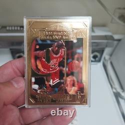 1996 Upper Deck Michael Jordan ALL METAL CARD SET (4) 6 CARDS. FACTORY SEALED