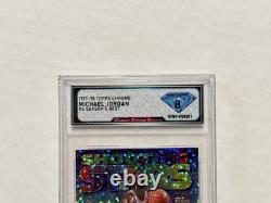 1997-1998 Topps Jordan Shooting Stars RARE GRADE 8 DSG #6 SEASONS BEST