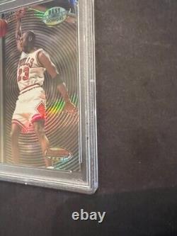 1997-98 Bowman's Best Michael Jordan Refractor Best Techniques PSA 8 Bulls MVP