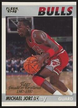 1997-98 Fleer Decade Of Excellence Michael Jordan #5 Chicago Bulls Basketball