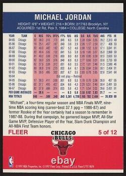 1997-98 Fleer Decade Of Excellence Michael Jordan #5 Chicago Bulls Basketball