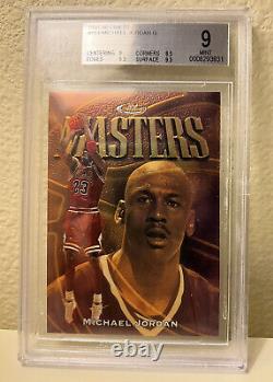 1997 98 Topps Finest MASTERS GOLD Michael Jordan #154 RARE MINT BGS 9