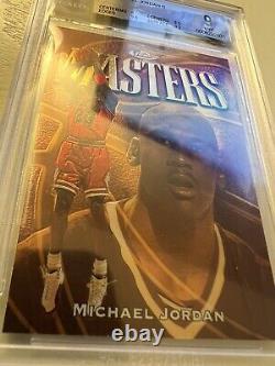 1997 98 Topps Finest MASTERS GOLD Michael Jordan #154 RARE MINT BGS 9