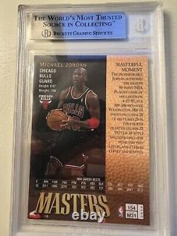 1997 98 Topps Finest MASTERS GOLD Michael Jordan #154 RARE MINT BGS 9