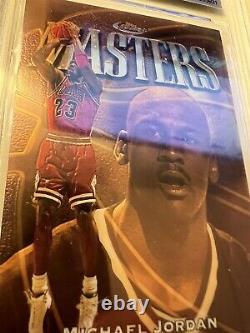 1997 98 Topps Finest MASTERS GOLD Michael Jordan #154 RARE MINT BGS 9