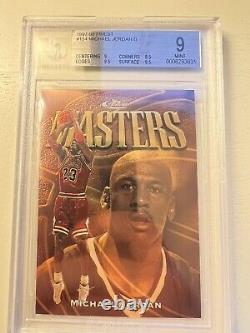 1997 98 Topps Finest MASTERS GOLD Michael Jordan #154 RARE MINT BGS 9