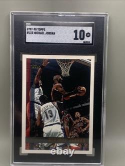 1997-98 Topps Michael Jordan #123 Graded Gem Mint 10 See Pics Free Shipping