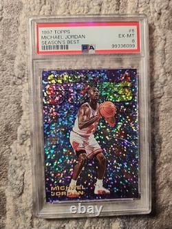 1997-98 Topps Season's Best Shooting Stars Michael Jordan #6 PSA 6