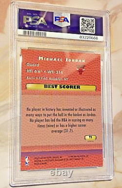 1997 Bowman's Best Techniques Michael Jordan Techniques Refractor #T2 PSA 8