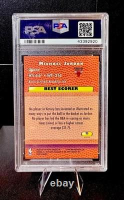 1997 Bowman's Best Techniques Refractor #t2 Michael Jordan Psa 9