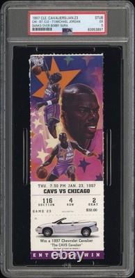 1997 Cavs vs Bulls Ticket Jordan Dunk On Bobby Sura POP 1, Only 3 Higher