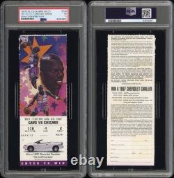 1997 Cavs vs Bulls Ticket Jordan Dunk On Bobby Sura POP 1, Only 3 Higher
