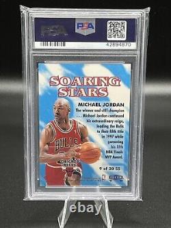 1997 Fleer Basketball Michael Jordan Soaring Stars PSA 10 Gem Mint